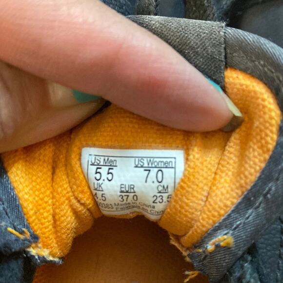 Vans Men's Black Orange UltraCush Suede Athletic Trainer Sneaker sz 7 minimalist - Picture 9 of 10